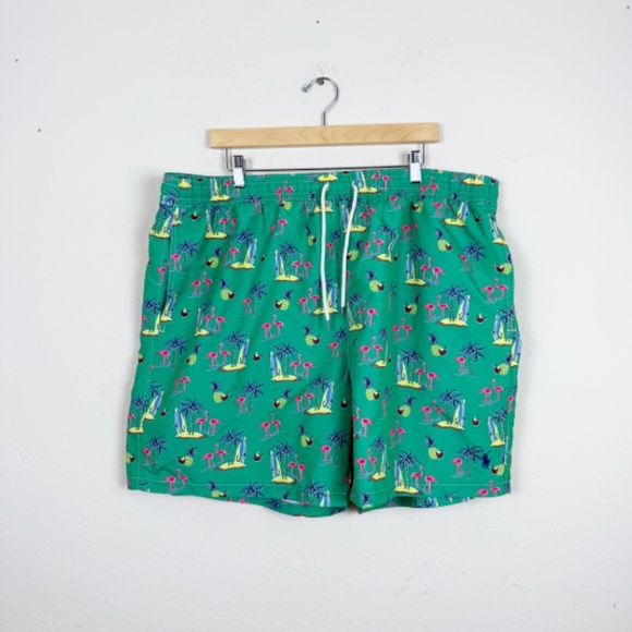 Polo Ralph Lauren Other - Polo Ralph Lauren Green Swim Trunks Mens Size 2XB